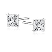 Cercei argint cu piatra Princess Cut 3 mm DiAmanti  1CK3ER_W-DIA